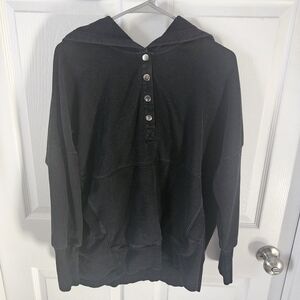 Oversized Snap Hoodie